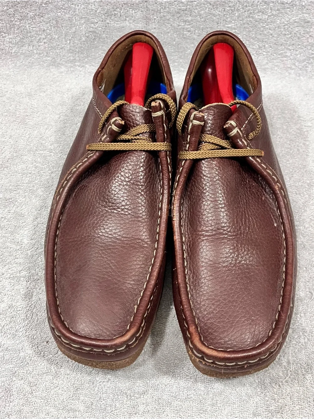 Clarks Mens 12.0 M Shacre II Run Beeswax Wallabee Brown Leather Casual Shoes